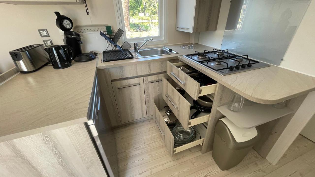 Mobil Home Xxl - Bord Lac - Camping Les Viviers - Lege Cap Ferret Exterior foto